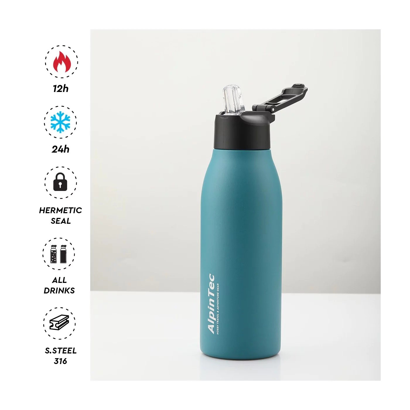 Θερμός 600Ml Fellow Μέντα, Alpin Tec